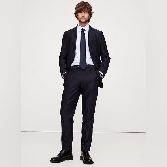 BANANA REPUBLIC SIGNATURE ITALIAN HOPSACK SUIT PANT